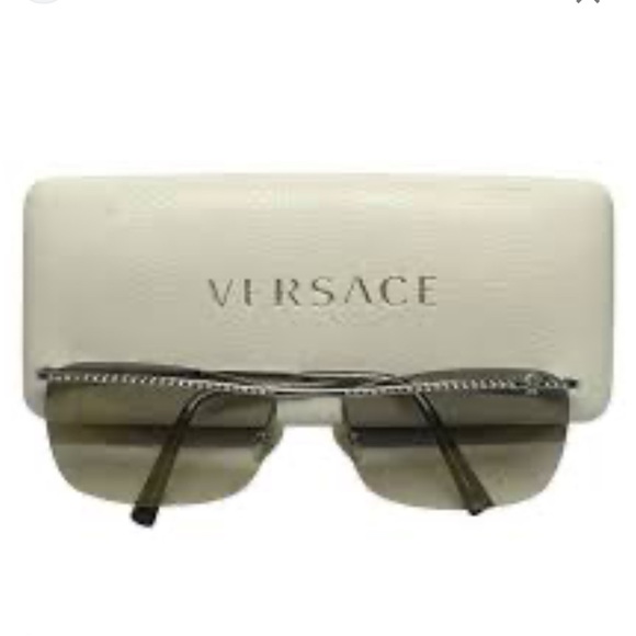 Versace Accessories - Versace womens Sunglasses No- Gray with Silver Accents